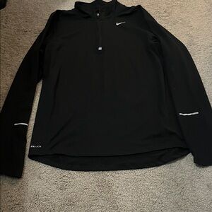 Nike Men’s Black Long Sleeve Dri-FIT Shirt in excellent condition